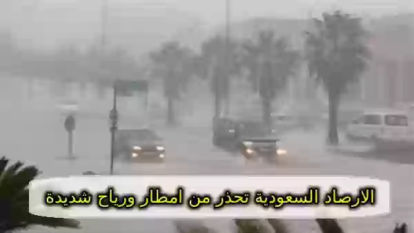 الارصاد السعودية تحذر من امطار ورياح شديدة